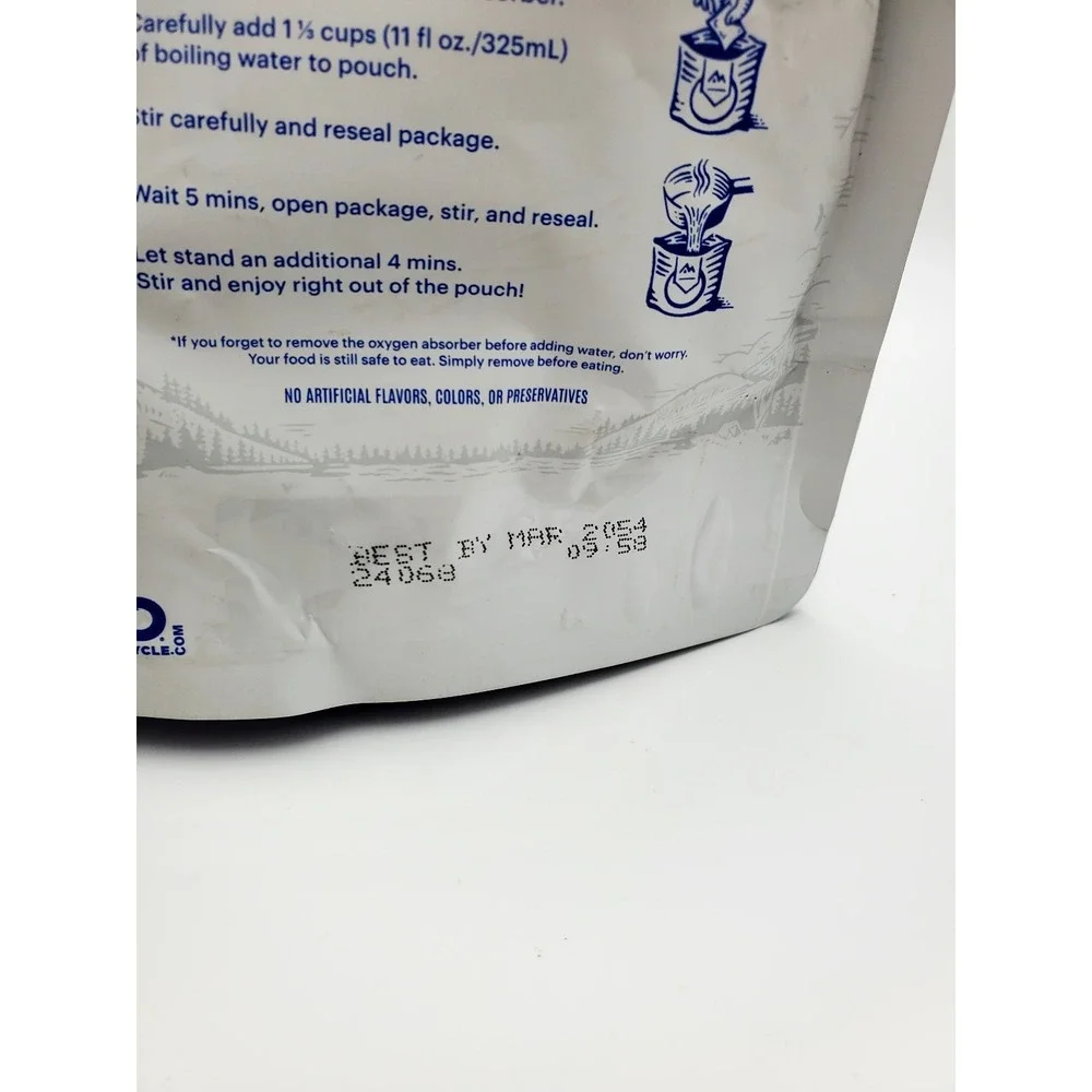 Mountain House Chicken & Dumplings Freeze Dried Food - 2 Servings. Mar 2054